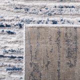 Amelia Collection Area Rug - 8' x 10', Grey & Navy, Modern Abstract Design
