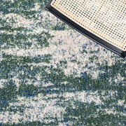 SAFAVIEH Berber Shag Collection Area Rug - 10' x 14', Green & Beige, Modern Abstract Design, Non-Shedding & Easy Care, 1.2-inch Thick Ideal for High Traffic Areas in Living Room, Bedroom (BER219Y)