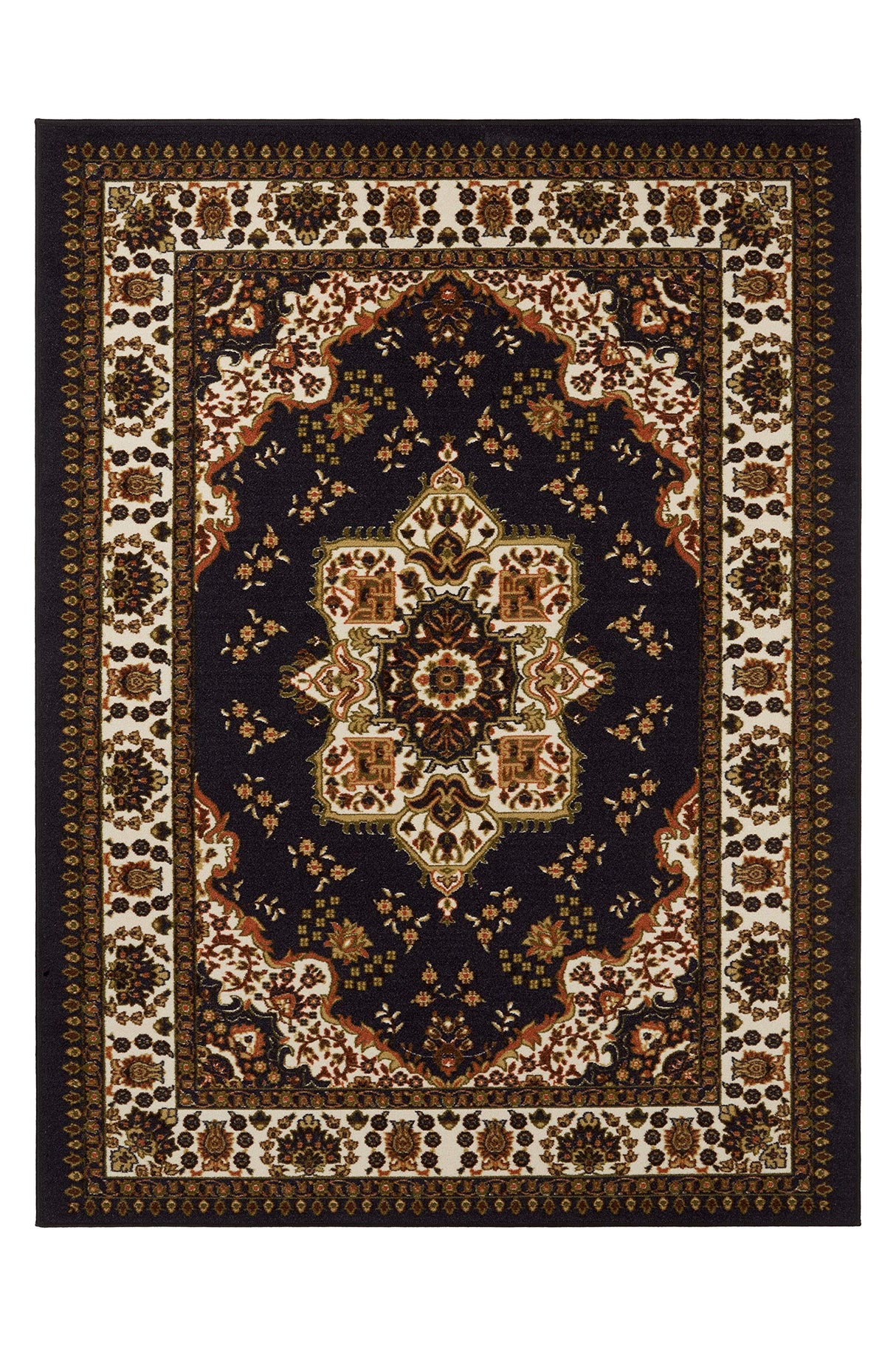 Rugs Alfombras Oriental Traditional 8x10 Non-Skid (Non-Slip) Low Profile Pile Rubber