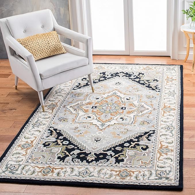 Heritage Collection Area Rug - 4' x 6', Red & Pink, Traditional Oriental Design