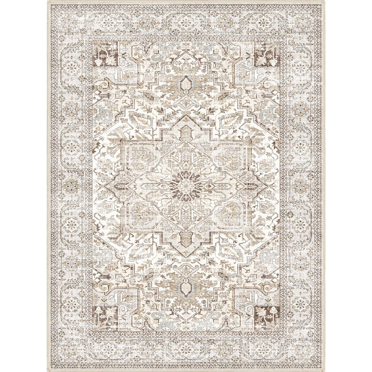 Washable 9x12 Area Rugs, Large Rugs for Living Room, Washable Rugs 9x12 for Bedroom