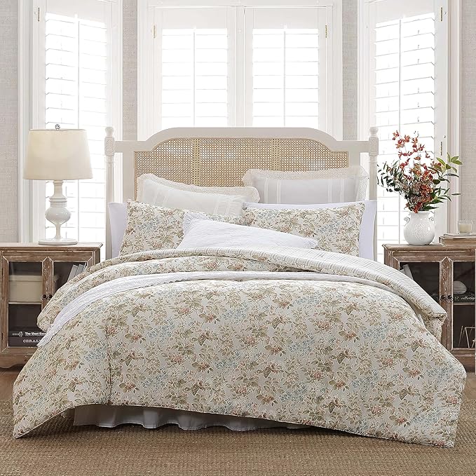 Set, Cotton Reversible Bedding Set, Includes Matching Shams