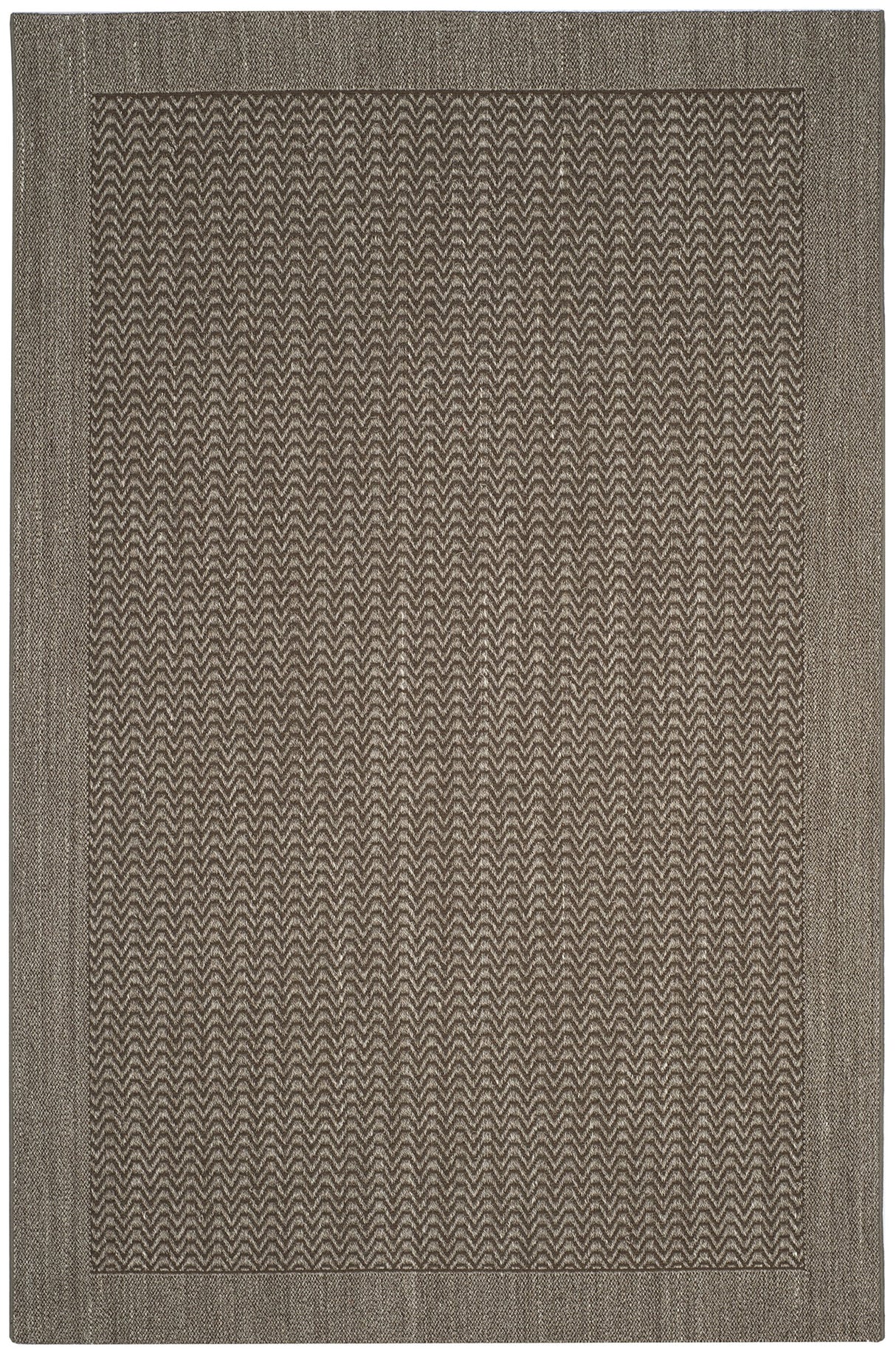 Palm Beach Collection Area Rug - 8' x 11', Silver, Sisal & Jute Design, Ideal for High Traffic