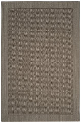 Palm Beach Collection Area Rug - 8' x 11', Silver, Sisal & Jute Design, Ideal for High Traffic