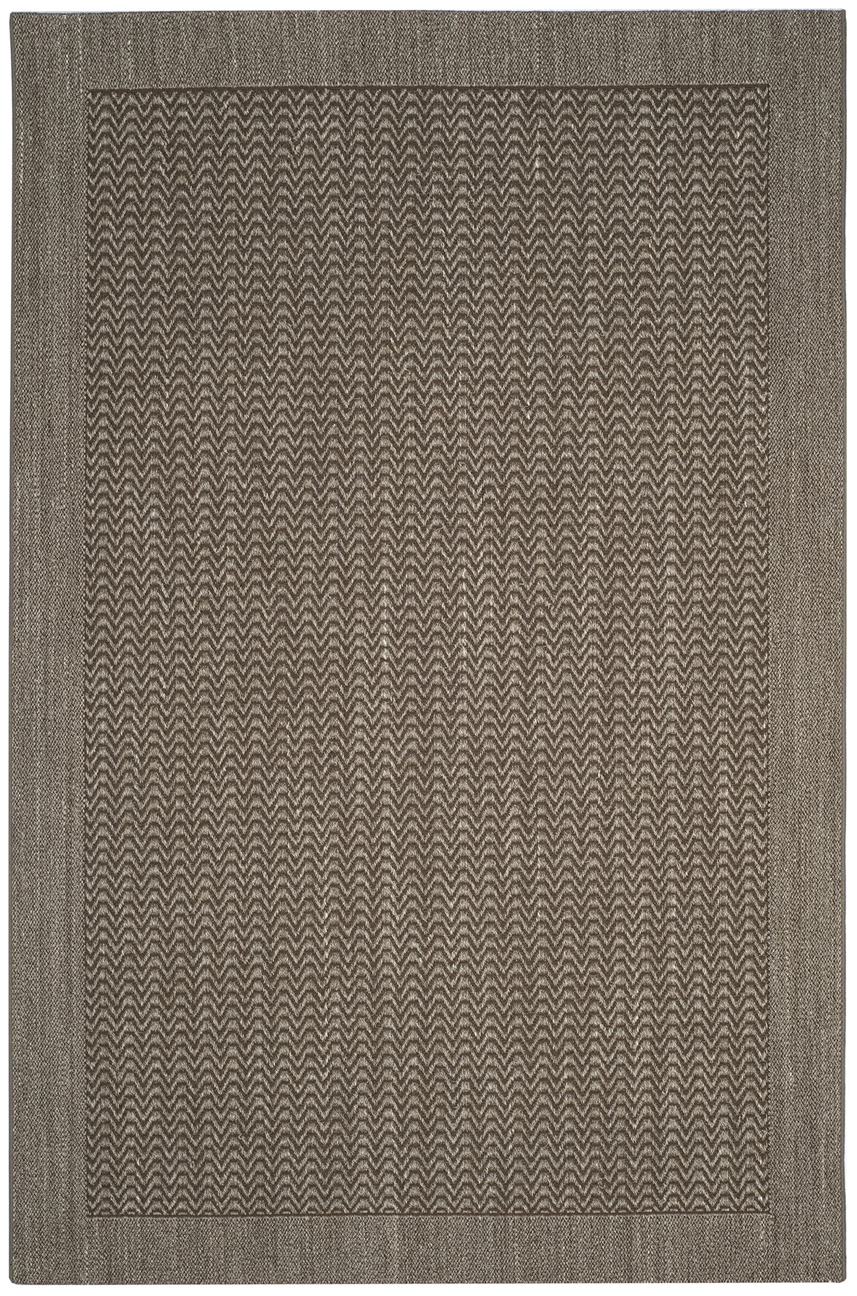 Palm Beach Collection Area Rug - 8' x 11', Silver, Sisal & Jute Design, Ideal for High Traffic