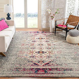 Monaco Ivory & Pink Area Rug 10' x 14' - Modern Boho Abstract Distressed Design