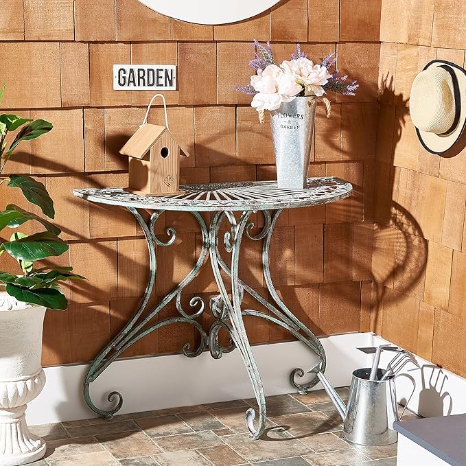 Outdoor Collection Annalise Antique White Accent Table