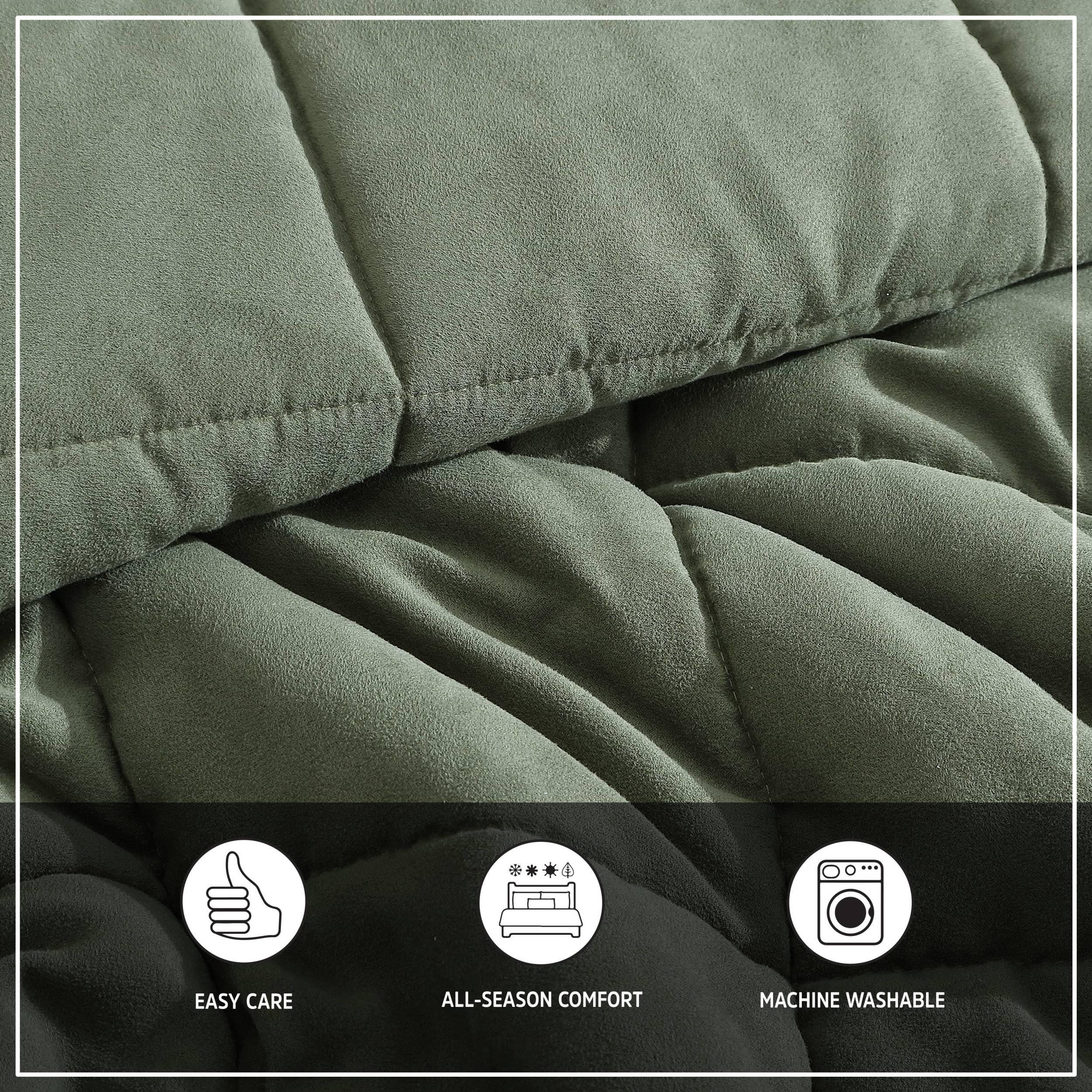 Queen Comforter Set - Soft Microsuede with Sherpa Reverse