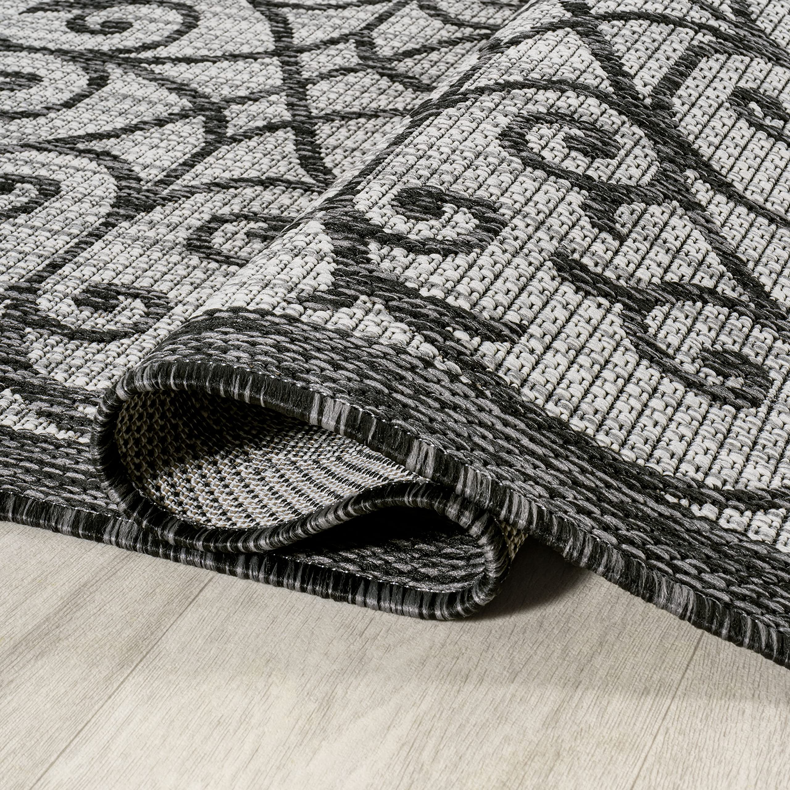 SMB107E-8 Madrid Vintage Filigree Textured Weave Indoor Outdoor Area