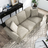 Barret Traditional Upholstered Chenille Fabric 3-Seater 80 in.