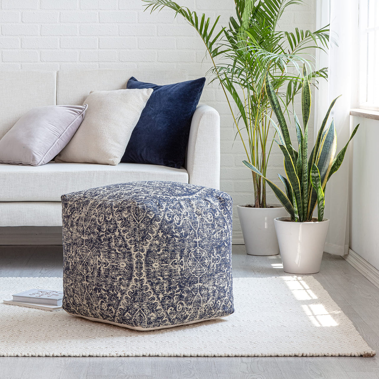 100% Handmade & Handcrafted Comfortable Home Décor Pouf Ottoman Footrest for