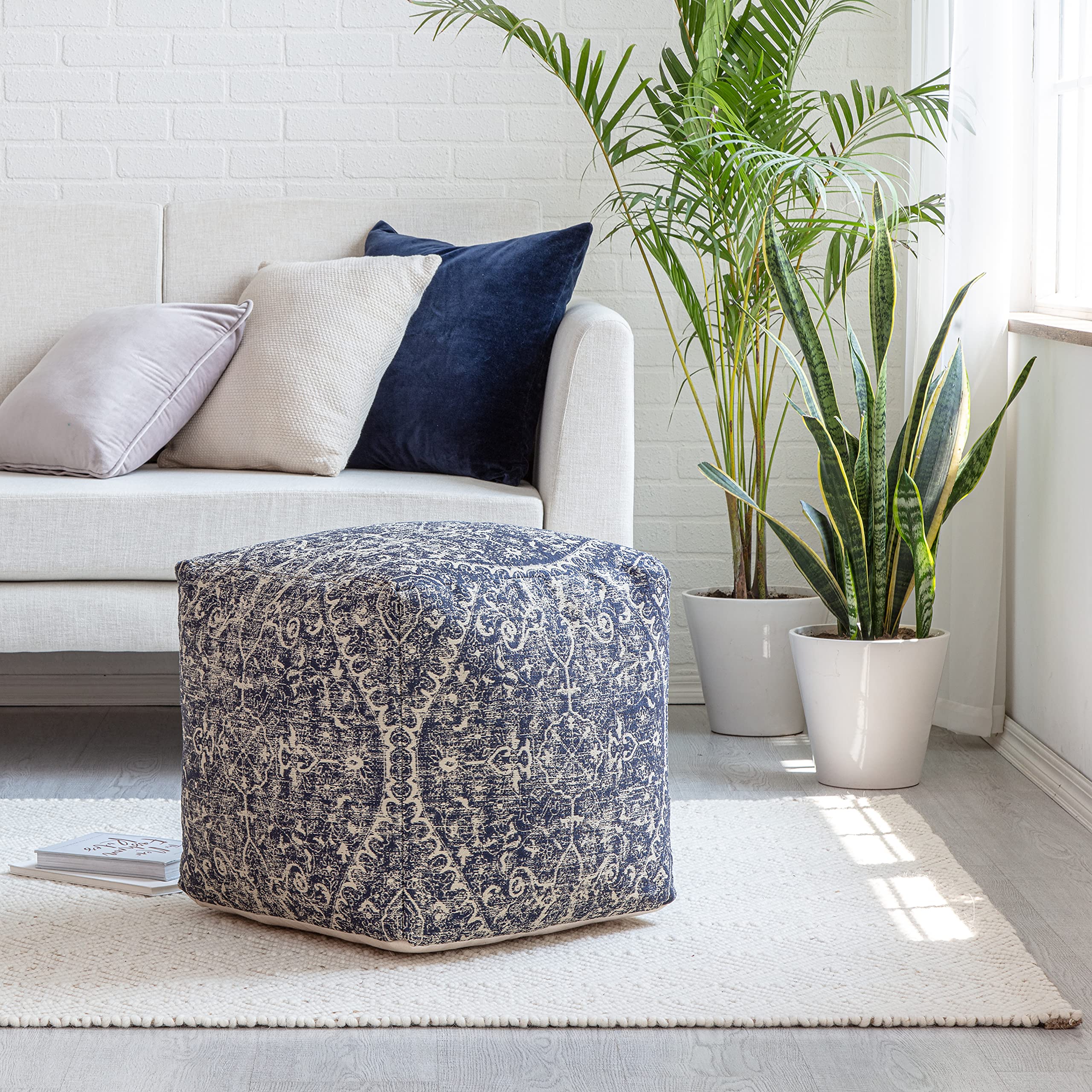 100% Handmade & Handcrafted Comfortable Home Décor Pouf Ottoman Footrest for