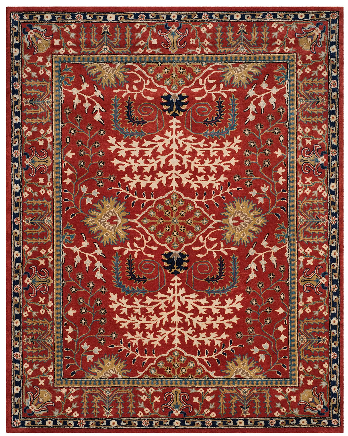 Handmade Traditional Oriental Wool Area Rug 10' x 14' Red Multi