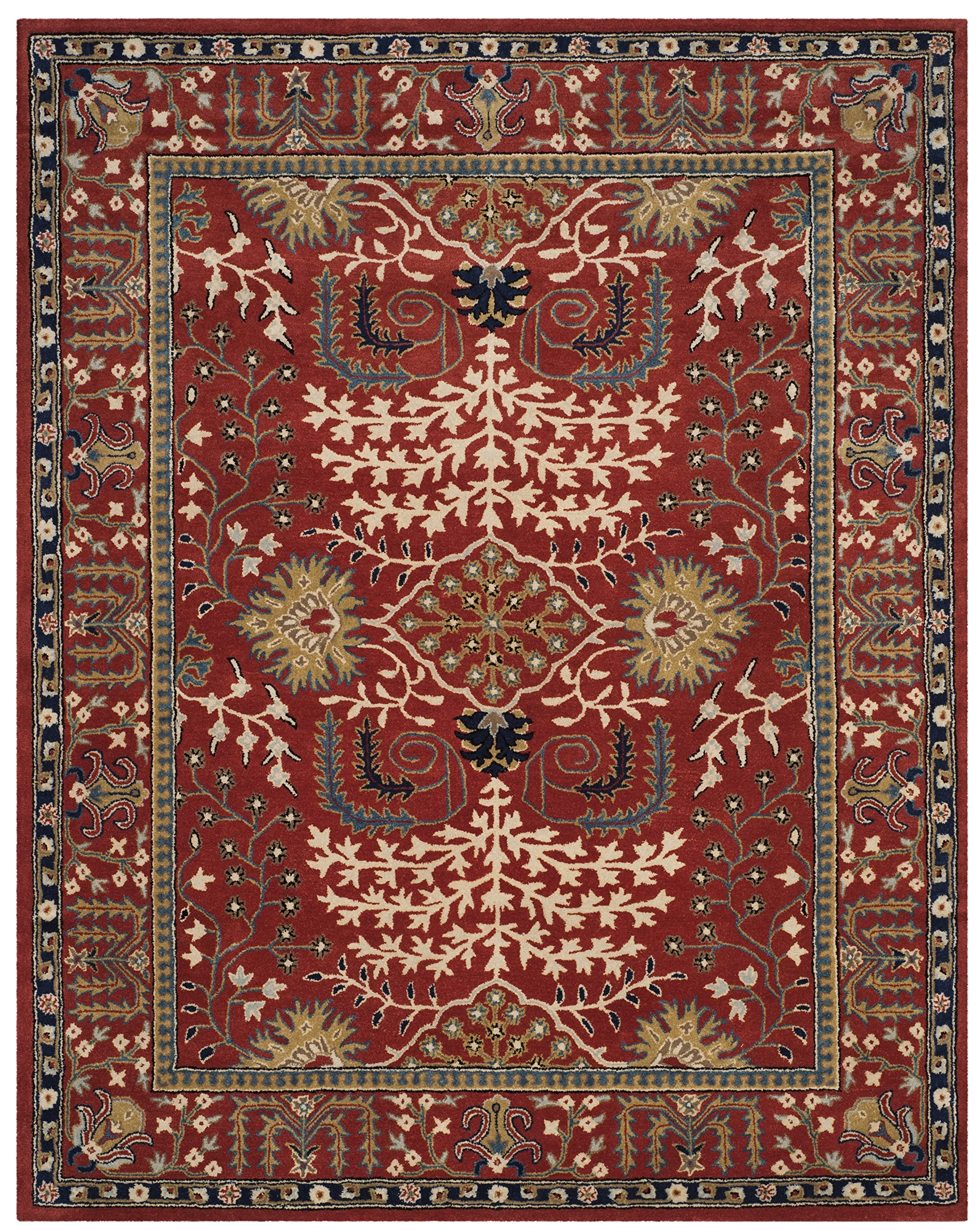 Handmade Traditional Oriental Wool Area Rug 10' x 14' Red Multi