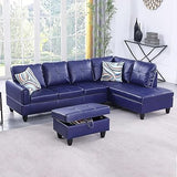 MZX-Bill-SS-00071-LWJ Sectional, Blue - L