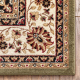 Well Woven Barclay Collection Medallion Kashan Green 9x12 Area Rug - for Living Room, Bedroom, and Dining Room