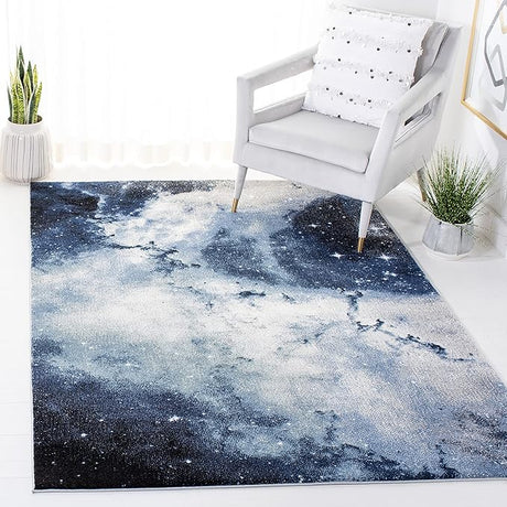 Galaxy Collection Accent Rug - 2'3" x 4', Orange & Multi, Abstract Design