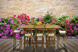 Rectangular Outdoor Patio Extension Bar Height Dining Table