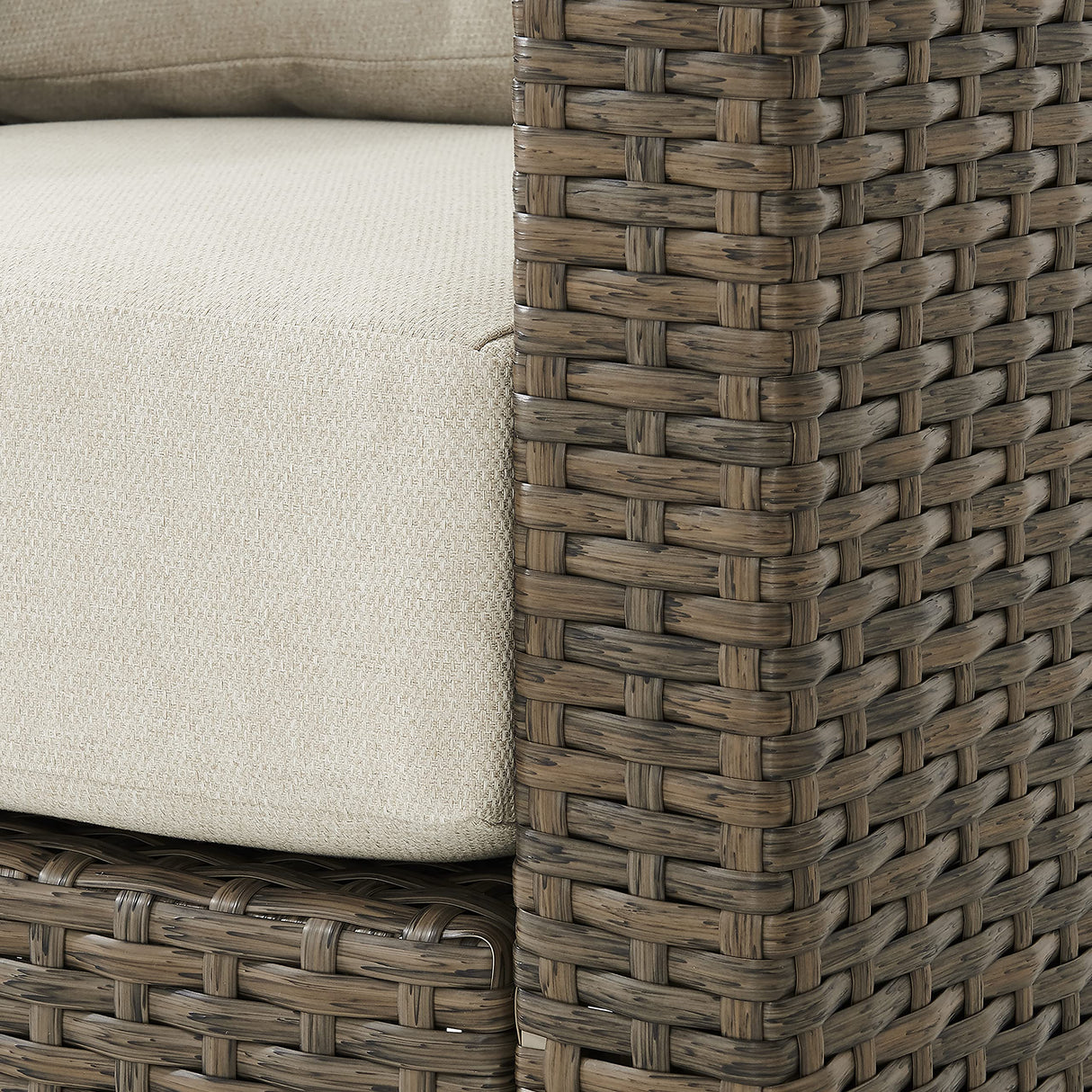Crosley Furniture Rockport Wicker Outdoor Loveseat, 2-Person Patio Couch for Porch, Deck, Backyard, Balcony, Light Brown