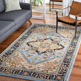 Heritage Collection Area Rug - 5' x 8', Black & Gold, Handmade Traditional