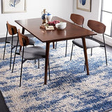 Berber Shag Area Rug 9' x 12' - Grey Blue & Cream Modern Abstract Design