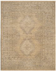 SAFAVIEH Izmir Collection Area Rug - 10' x 14', Gold & Grey, Hand-Knotted Traditional New Zealand Wool, Ideal for High Traffic Areas in Living Room, Bedroom (IZM180A)