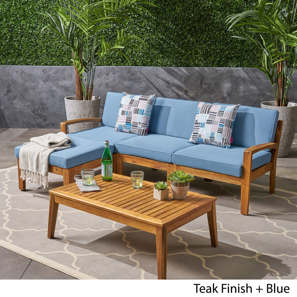 Grenada Sectional Sofa Set | 5-Piece 3-Seater | Includes Coffee Table