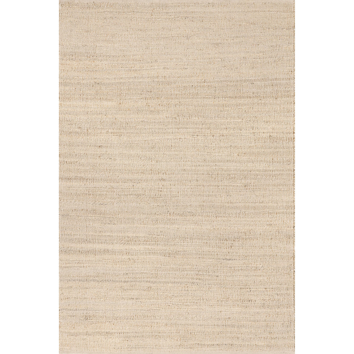 9x12 Elfriede Jute & Cotton Hand Woven Area Rug, Natural, Solid Rustic Farmhouse Style