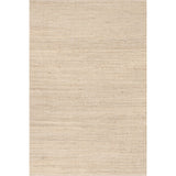 9x12 Elfriede Jute & Cotton Hand Woven Area Rug, Natural, Solid Rustic Farmhouse Style