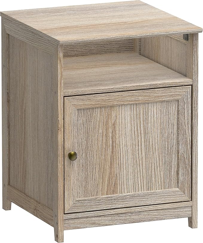 End Table with Shelf and Storage