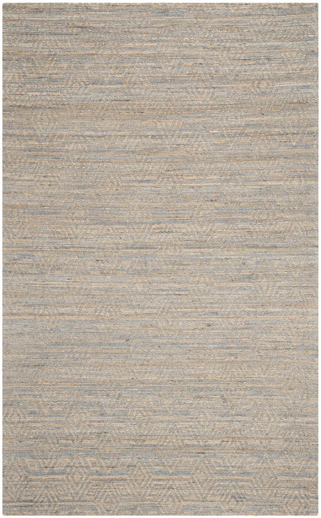 Cape Cod Collection Area Rug - 9' x 12', Grey & Sand, Handmade Flat Weave Jute