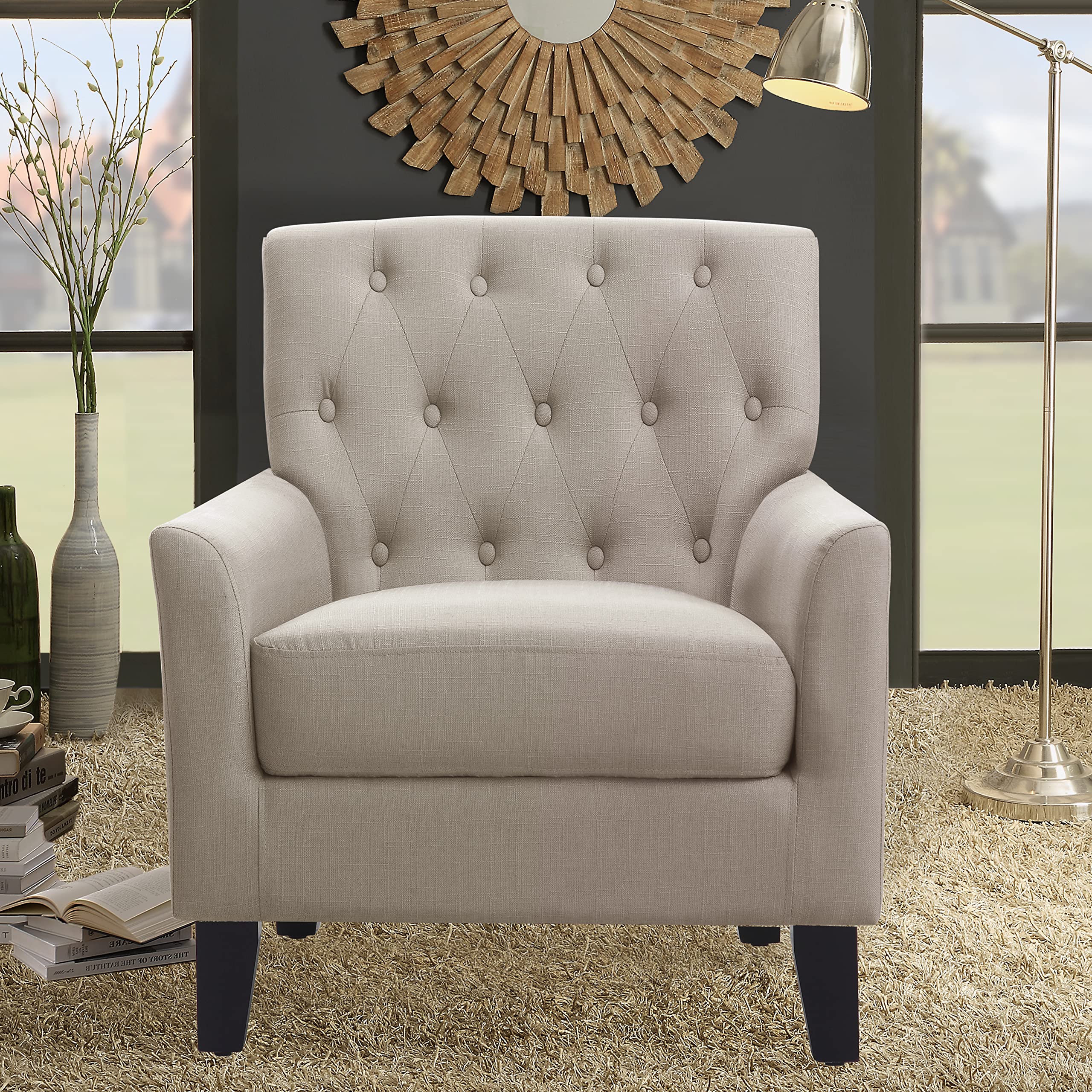 Furniture Reading Small Arm Living Room Comfy Accent Bedroom Chairs