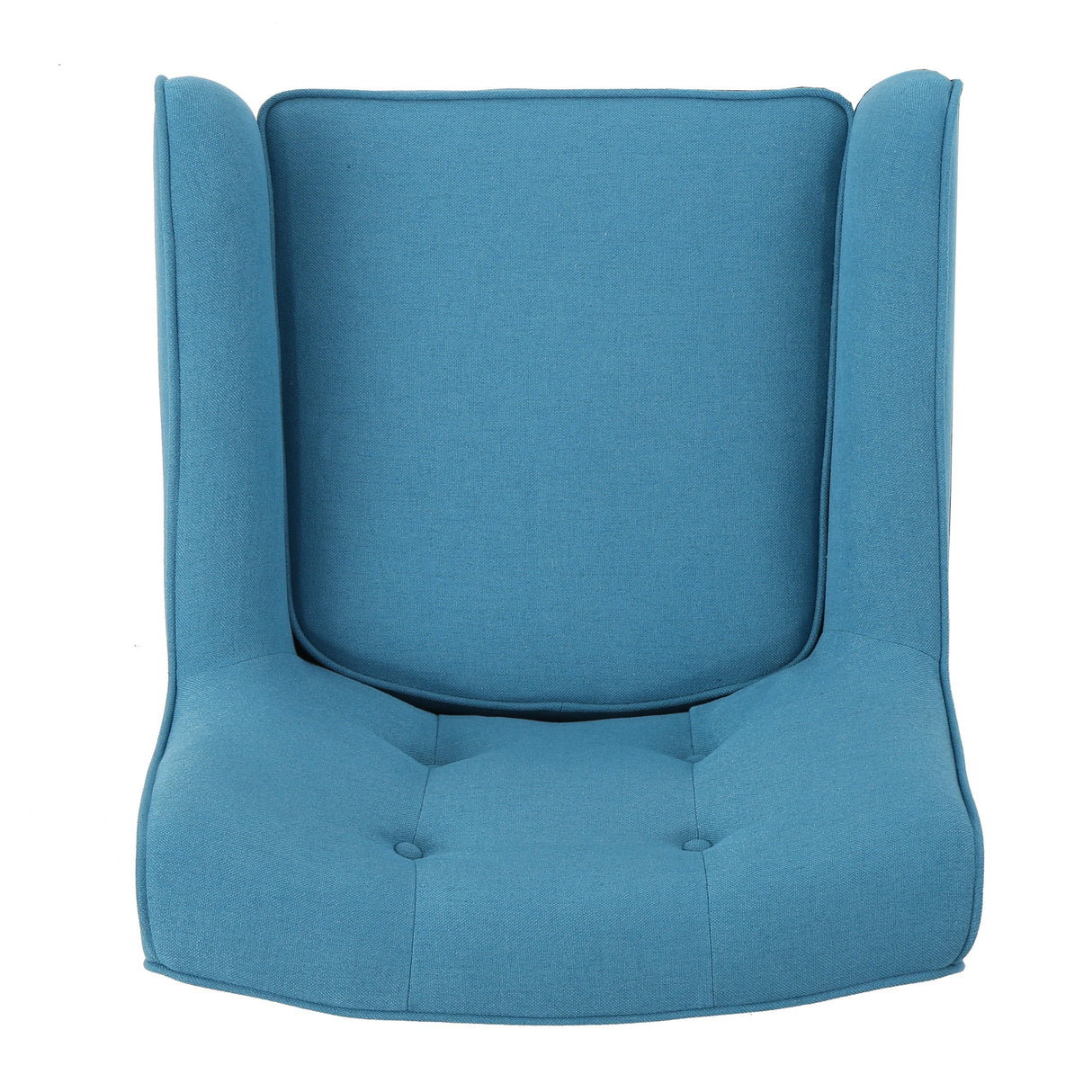 Felicity Mid-Century Fabric Arm Chair, Teal 29.5D x 25W x 30.5H Inch