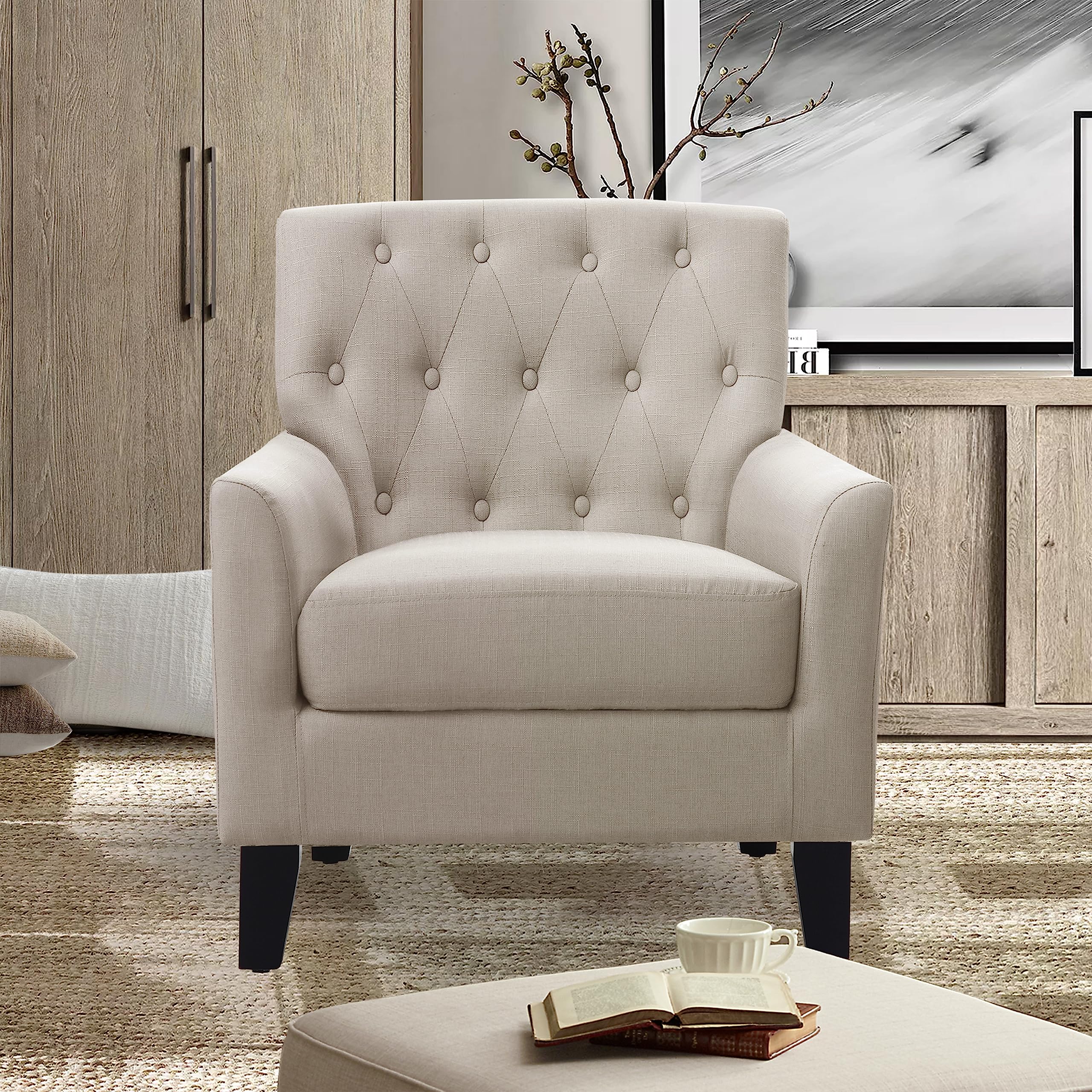 Furniture Reading Small Arm Living Room Comfy Accent Bedroom Chairs