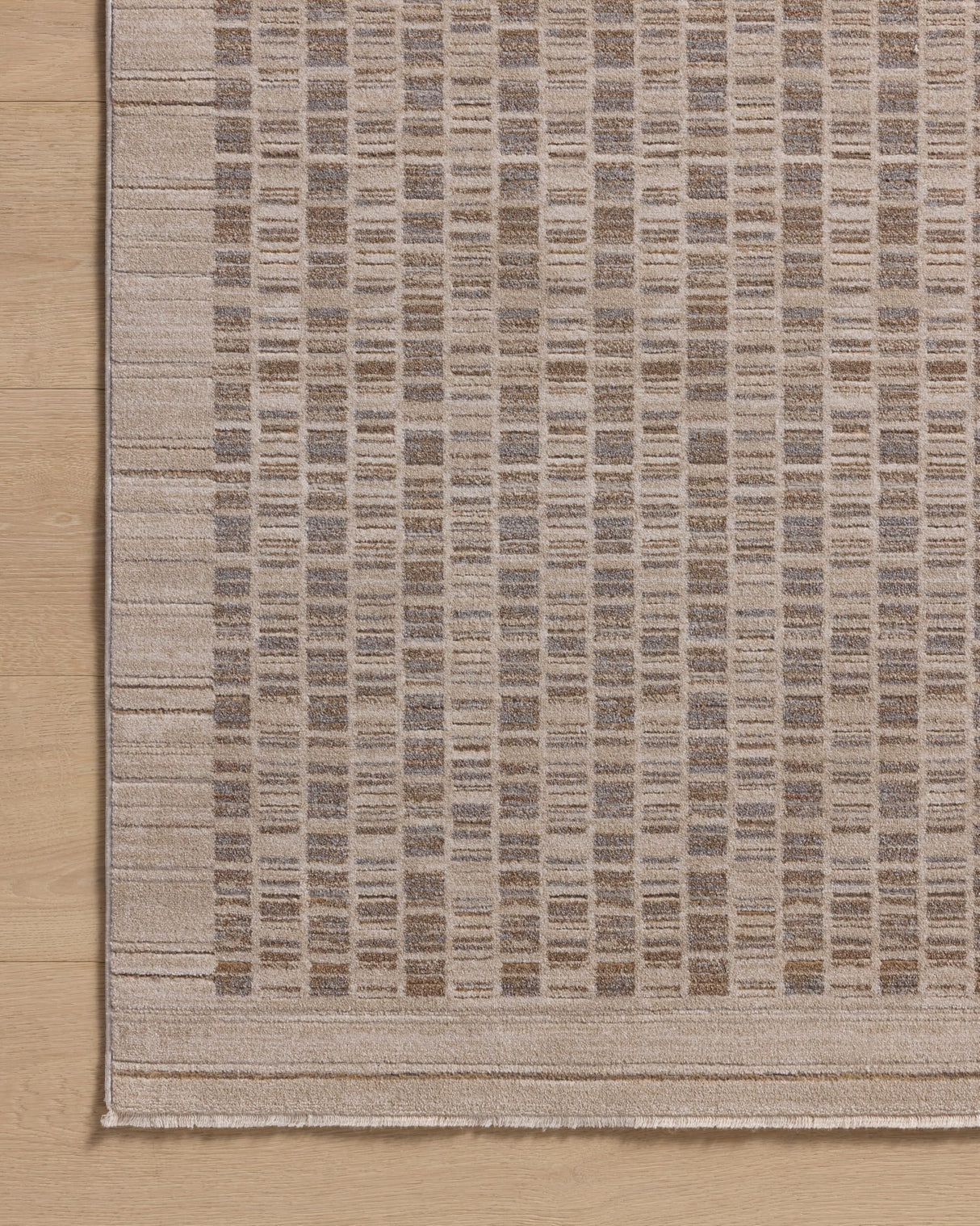 Amber Lewis Cali Collection CIL-02 Natural/Slate 9'-6" x 13', .25" Pile Height, Area Rug