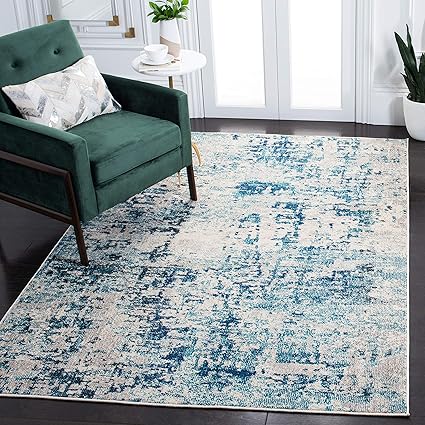 Madison Collection Area Rug - 8' x 10', Green & Turquoise