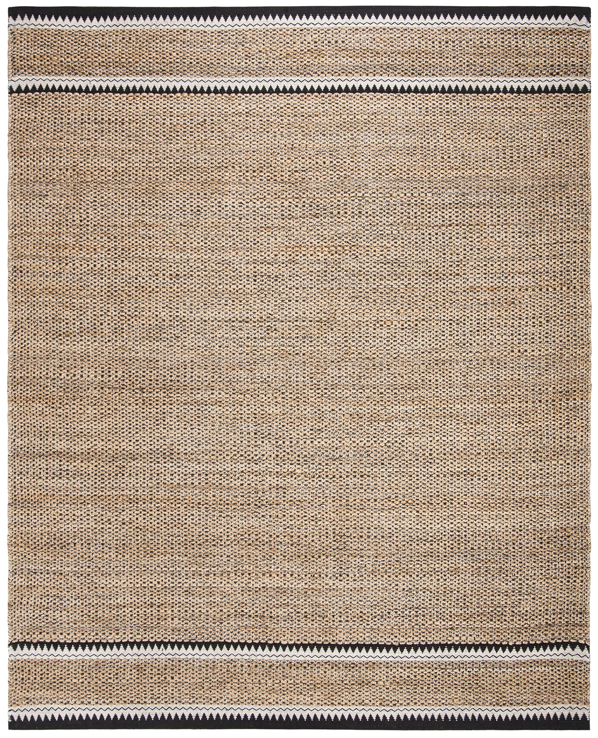 Natural Jute Area Rug 8x10 - Handwoven Boho Farmhouse Style