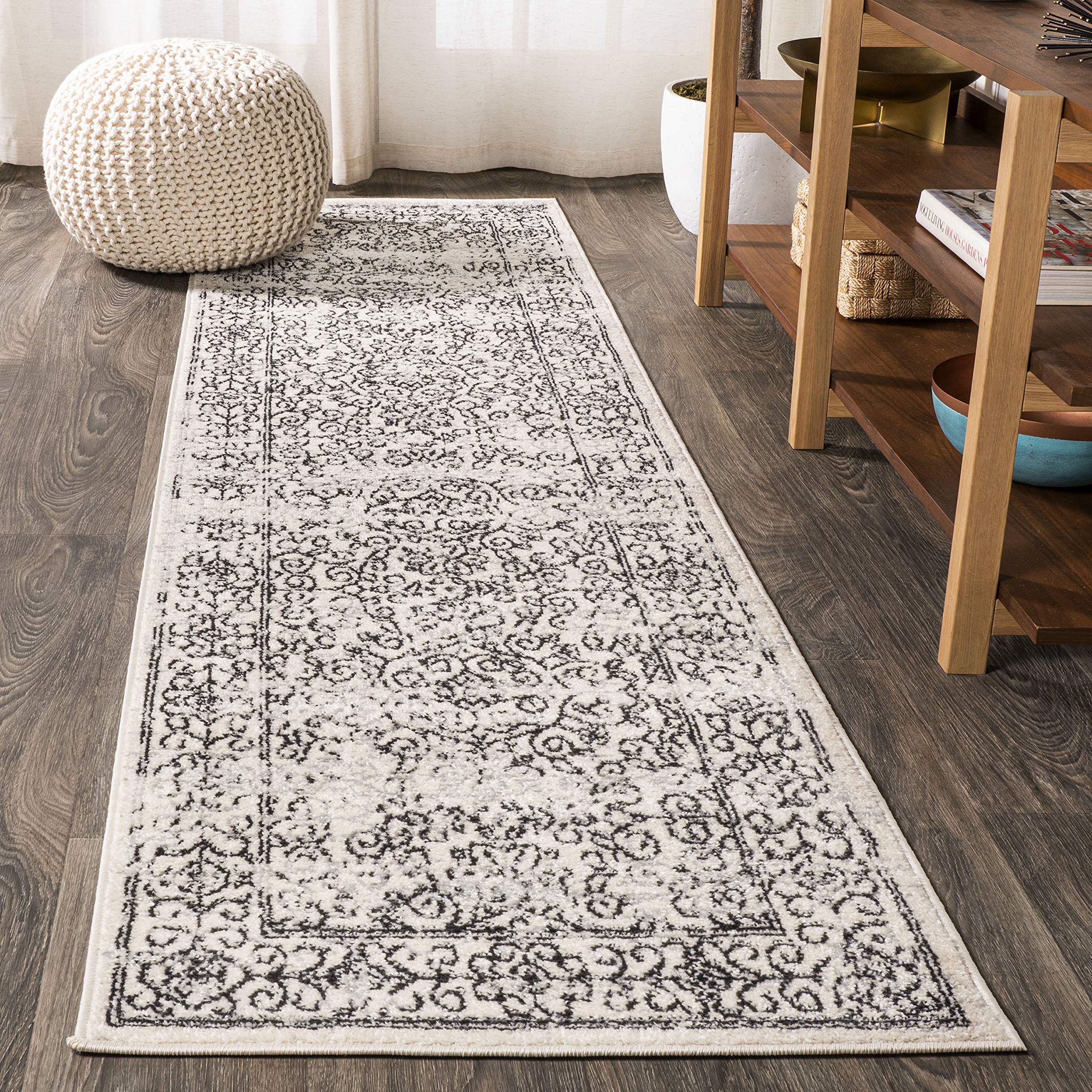 BMF108C-28 Bohemian Filigree Modern Indoor Area -Rug Floral Vintage Casual Easy