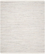 Rag Rug Collection Area Rug - 9' x 12', Ivory & Multi, Handmade Boho Stripe Cotton