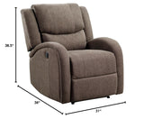 Power Recliner, Brown