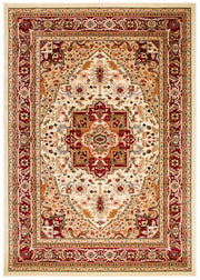 Lyndhurst Collection X-Large Area Rug - 12' x 18', Ivory & Red
