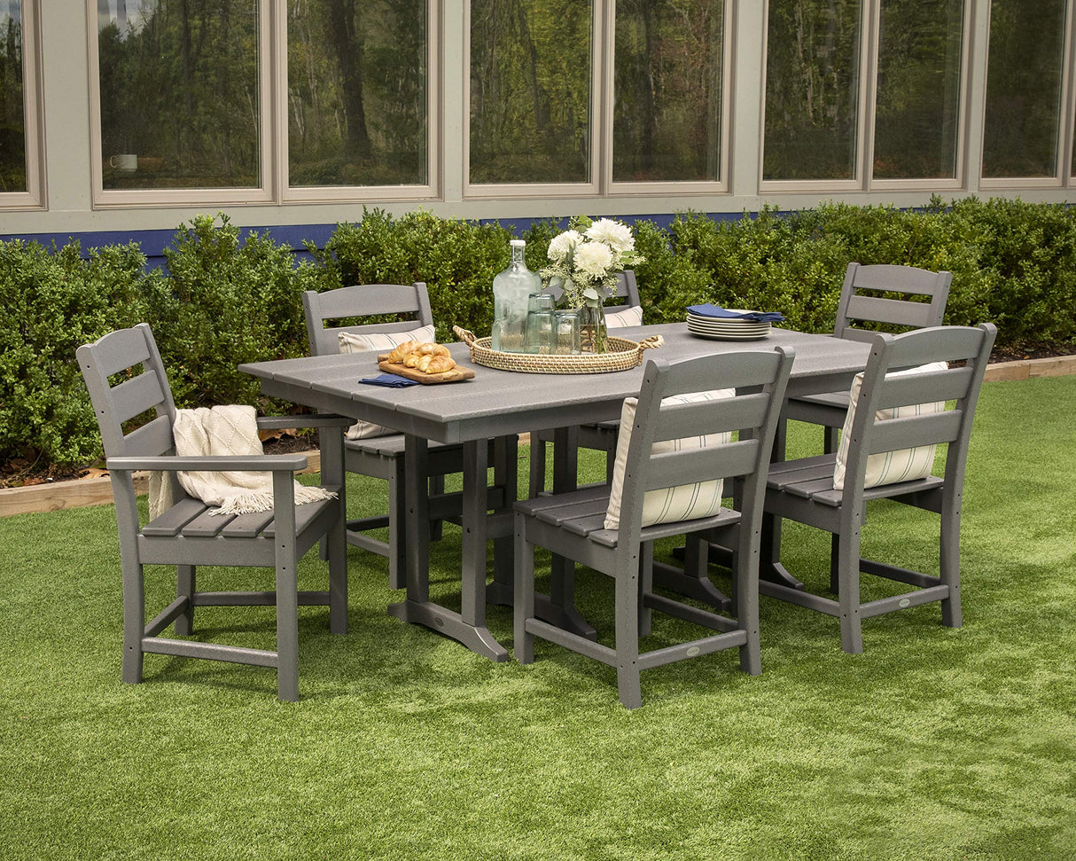 Lakeside Dining Table, Slate Grey