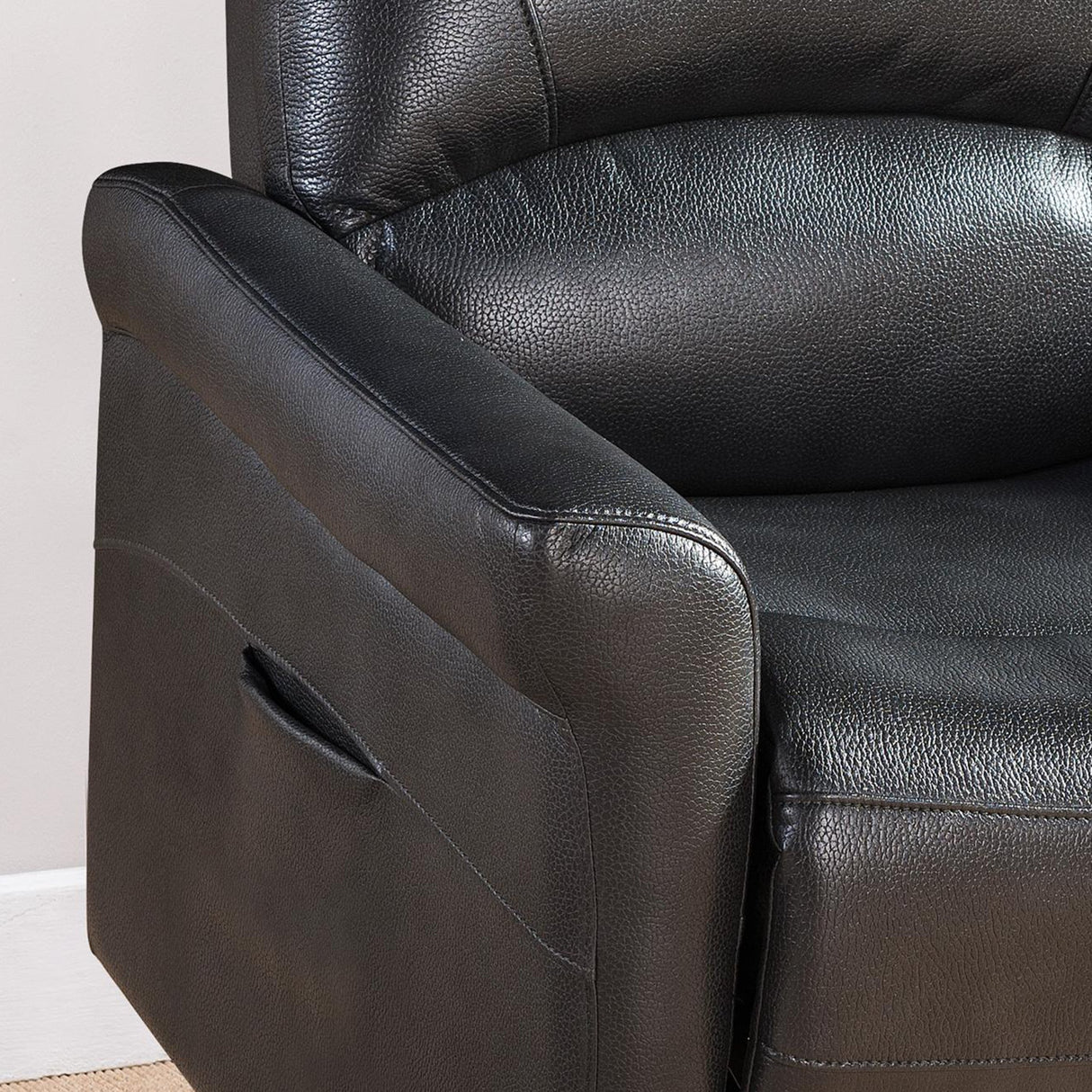 Eli Collection Modern Electric Leather Recliner Chair with Gentle Lower