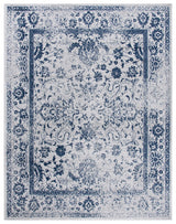 SAFAVIEH Adirondack Collection Area Rug - 8' x 10', Grey & Navy, Oriental Distressed Design, Non-Shedding & Easy Care, Ideal for High Traffic Areas in Living Room, Bedroom (ADR109P)