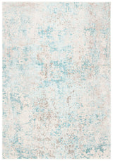 Madison Collection Accent Rug - 2'2" x 4', Ivory & Teal, Modern Abstract Design,