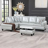 MZX-Bill-SS-00068-LWJ Sectional, Silver Green - R