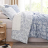 Oversized Comforter Bedding Set Down Alternative All-Season Warmth, Soft Reversible