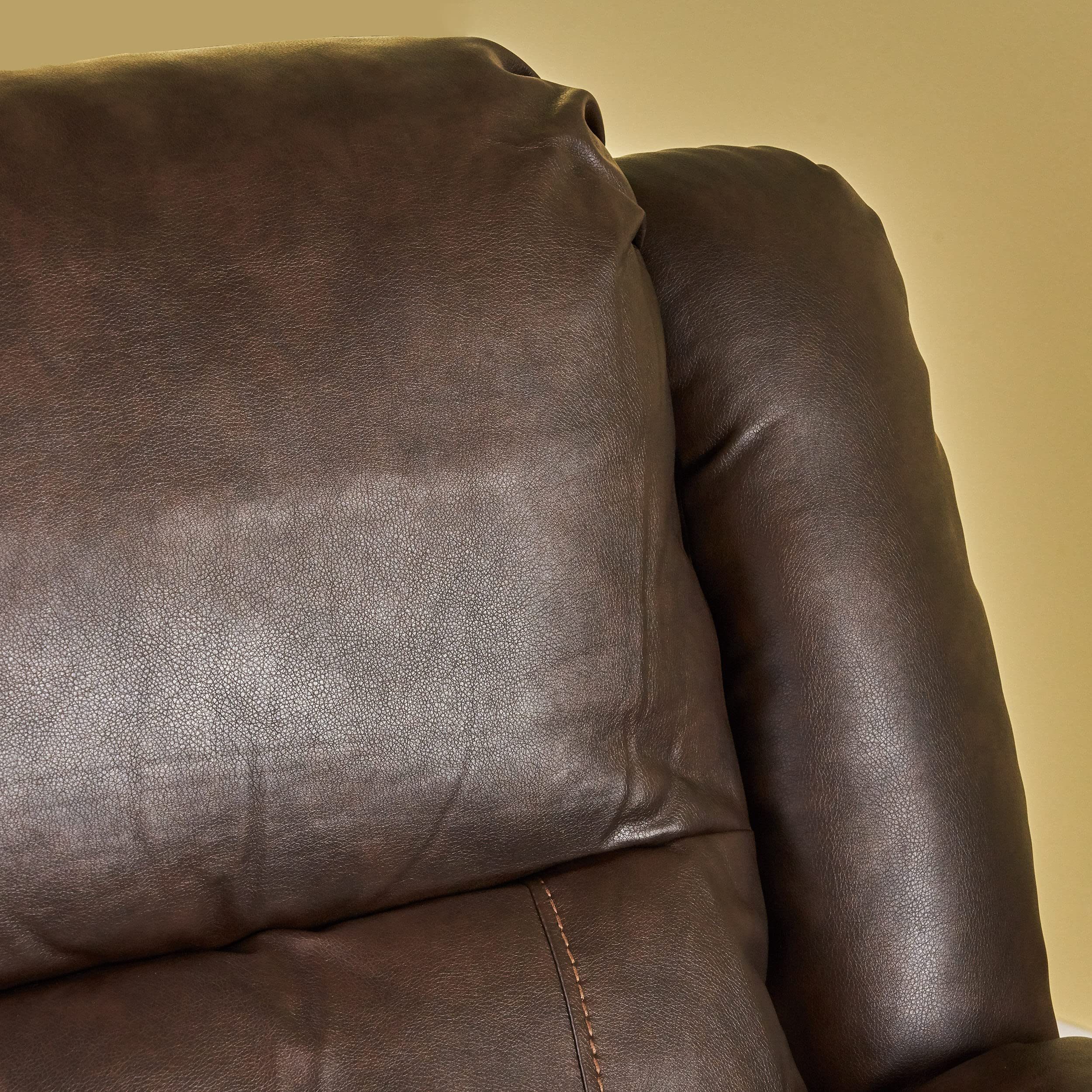 Classic Tufted Leather Swivel Recliner Comfortable & Stylish Lounge Chair