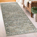 Machine Washable Area Rug Runner - Living Room Bedroom Bathroom Kitchen Entryway