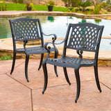 Hallandale Outdoor Cast Aluminum Chairs